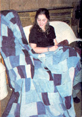 Making Quilts From Used Clothing Image